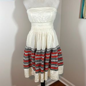 Floreat Anthropologie linen sun dress